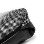 Rhinestone splicing soft leather shoulder tote bag - Image 8