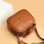 Round pattern croc embossed designer bag - Image 11