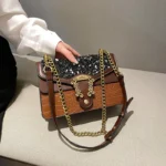 Sequined flap designer chain bag - Image 6