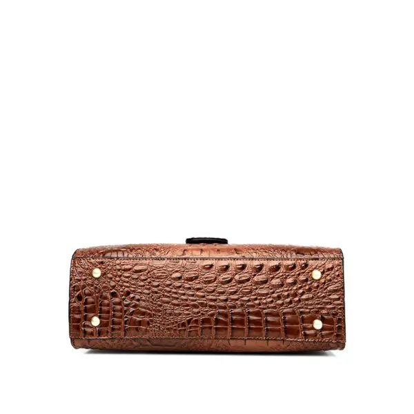 Women luxury crocodile pattern designer tote bag - Image 2