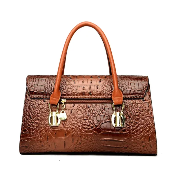 Women luxury crocodile pattern designer tote bag - Image 6