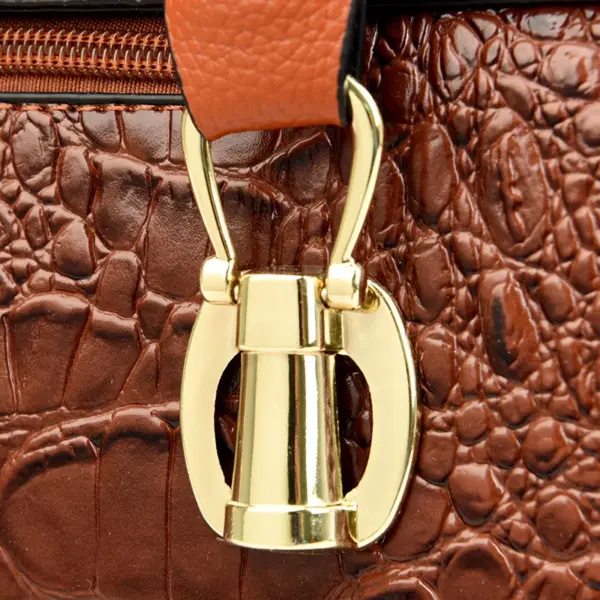 Women luxury crocodile pattern designer tote bag - Image 8