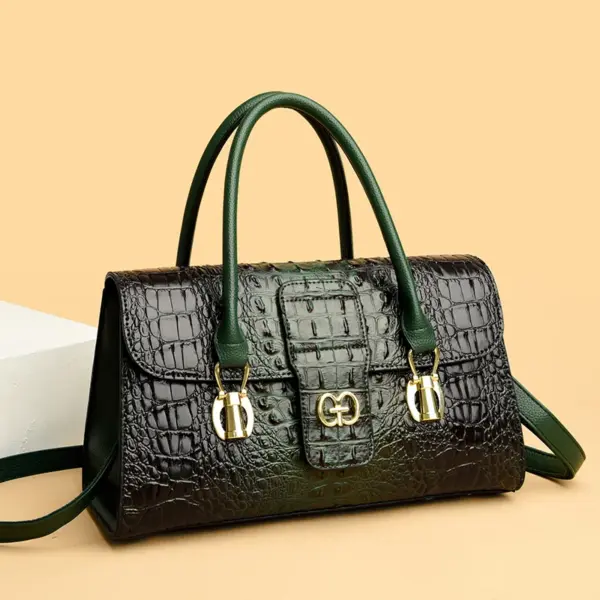 Women luxury crocodile pattern designer tote bag - Image 15
