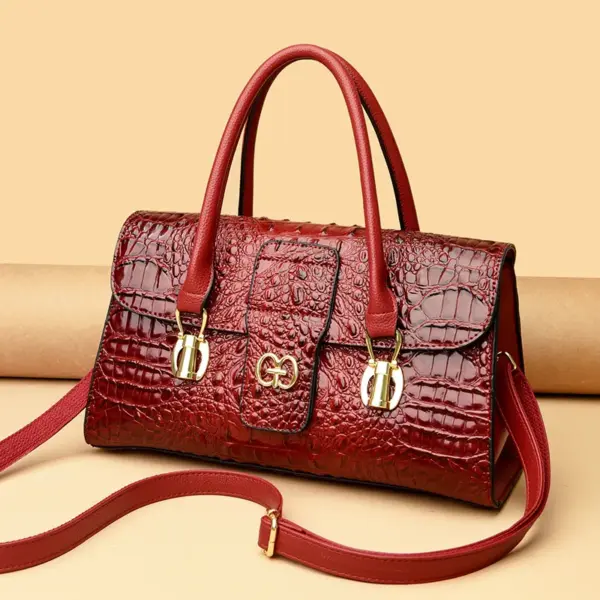 Women luxury crocodile pattern designer tote bag - Image 16