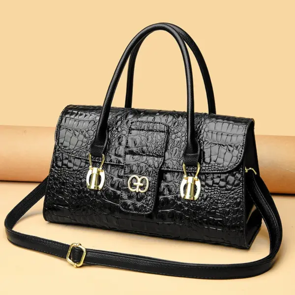 Women luxury crocodile pattern designer tote bag - Image 17