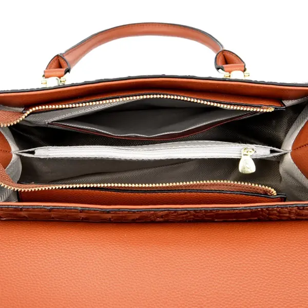 Women luxury crocodile pattern designer tote bag - Image 19