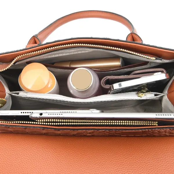 Women luxury crocodile pattern designer tote bag - Image 20