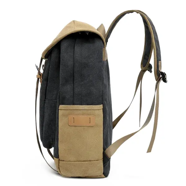Contrast color high quality canvas backpack - Image 7