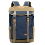 Contrast color high quality canvas backpack