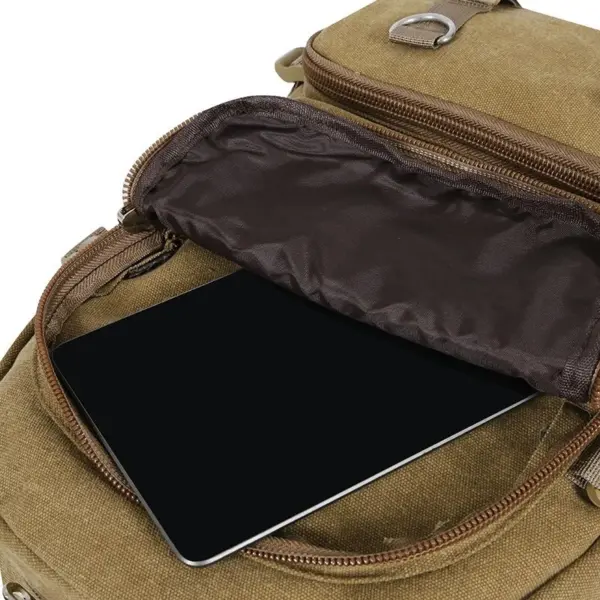 Large capacity canvas multifunctional backpack - Image 2