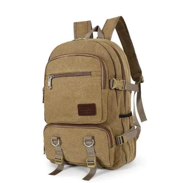 Large capacity canvas multifunctional backpack - Image 9