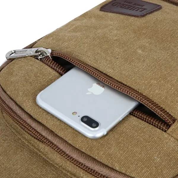 Large capacity canvas multifunctional backpack - Image 3