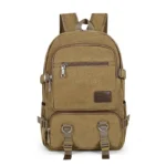 Large capacity canvas multifunctional backpack
