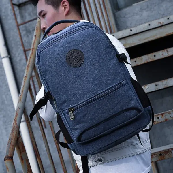 Large capacity multi functional canvas backpack - Image 13