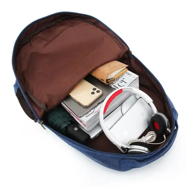 Large capacity multi functional canvas backpack - Image 16
