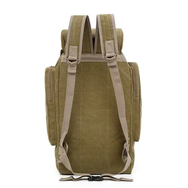 Large capacity outdoor hiking canvas backpack - Image 4