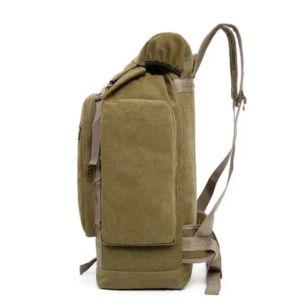 Large capacity outdoor hiking canvas backpack - Image 3