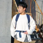 Large capacity outdoor multi functional canvas backpack - Image 8