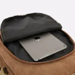 Large capacity outdoor vintage canvas backpack - Image 9