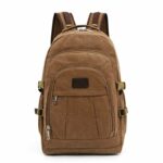 Large capacity outdoor vintage canvas backpack