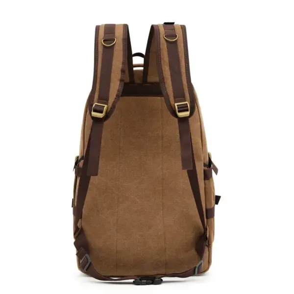 Large capacity outdoor vintage canvas backpack - Image 4