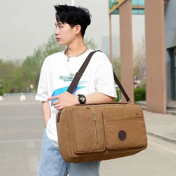 Large capacity premium canvas backpack - Image 9