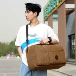 Large capacity premium canvas backpack - Image 10