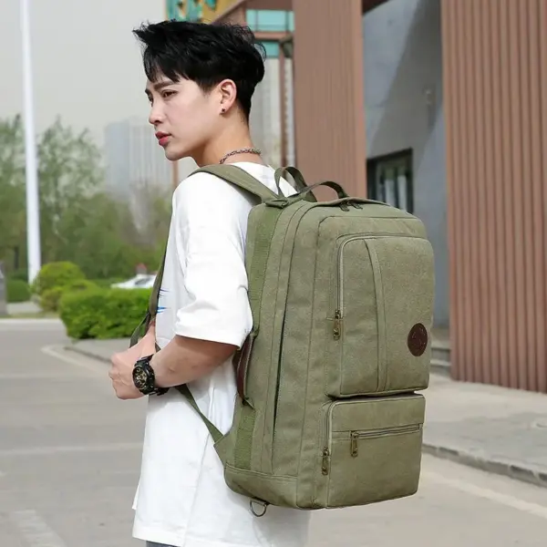 Large capacity premium canvas backpack - Image 13