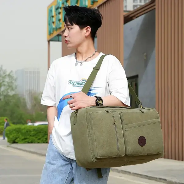 Large capacity premium canvas backpack - Image 14