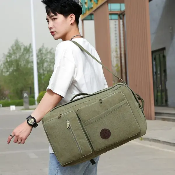 Large capacity premium canvas backpack - Image 15