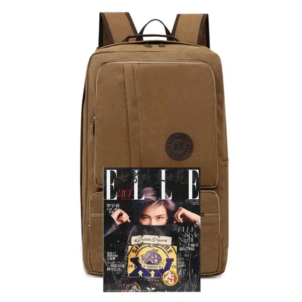 Large capacity premium canvas backpack - Image 2