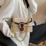 Luxury crocodile pattern vintage chain bag - Image 3
