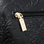 Luxury flower embossed vintage designer tote bag - Image 9