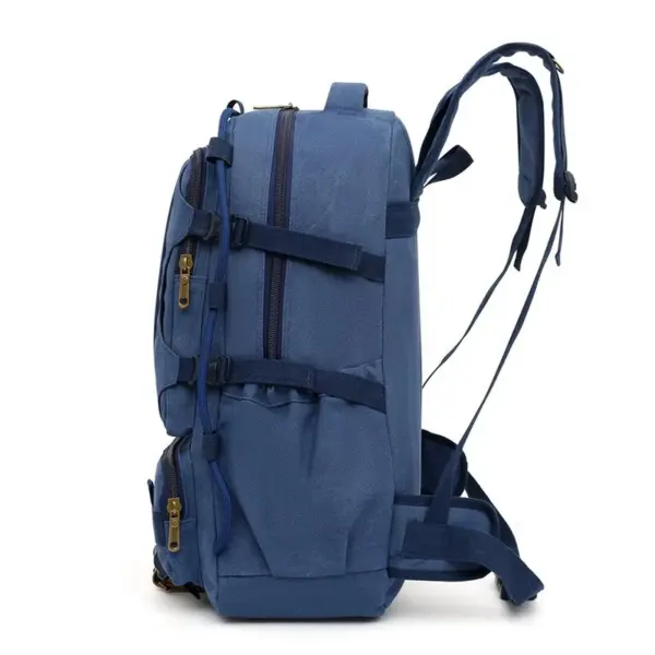 Multi functional outdoor large capacity canvas backpack - Image 10