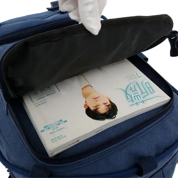 Multi functional outdoor large capacity canvas backpack - Image 13