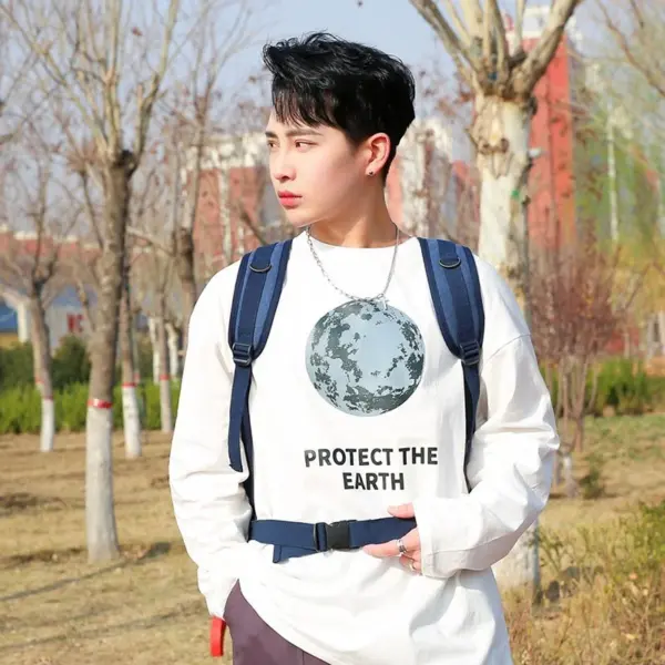 Multi functional outdoor large capacity canvas backpack - Image 5