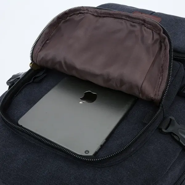 Multifunctional canvas large capacity backpack - Image 17