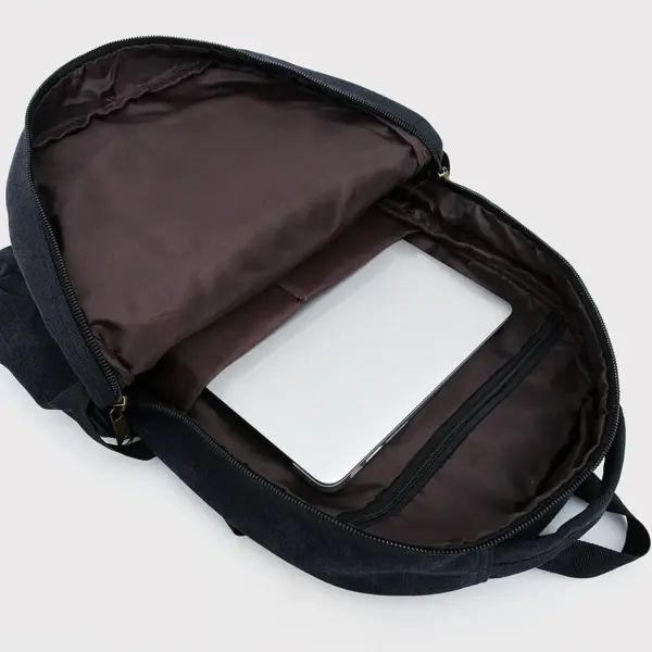 Multifunctional canvas large capacity backpack - Image 19