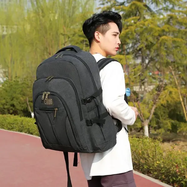 Outdoor canvas large capacity premium backpack - Image 2