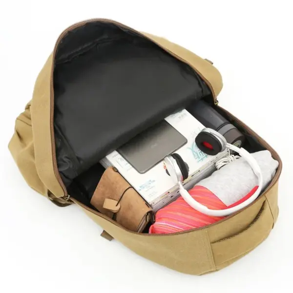 Outdoor canvas large capacity premium backpack - Image 18