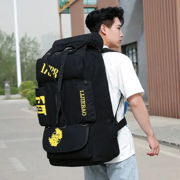 Outdoor hiking large capacity canvas backpack - Image 10