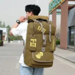 Outdoor hiking large capacity canvas backpack - Image 12