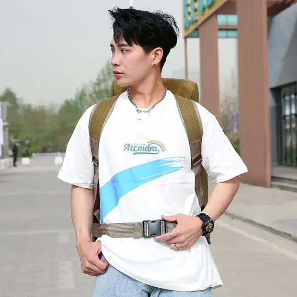 Outdoor hiking large capacity canvas backpack - Image 13