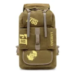 Outdoor hiking large capacity canvas backpack