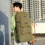 Outdoor large capacity multifunctional canvas bag - Image 12
