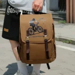 Outdoor riding hiking canvas bag - Image 2