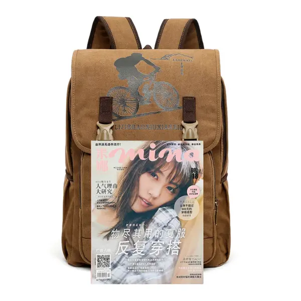 Outdoor riding hiking canvas bag - Image 6