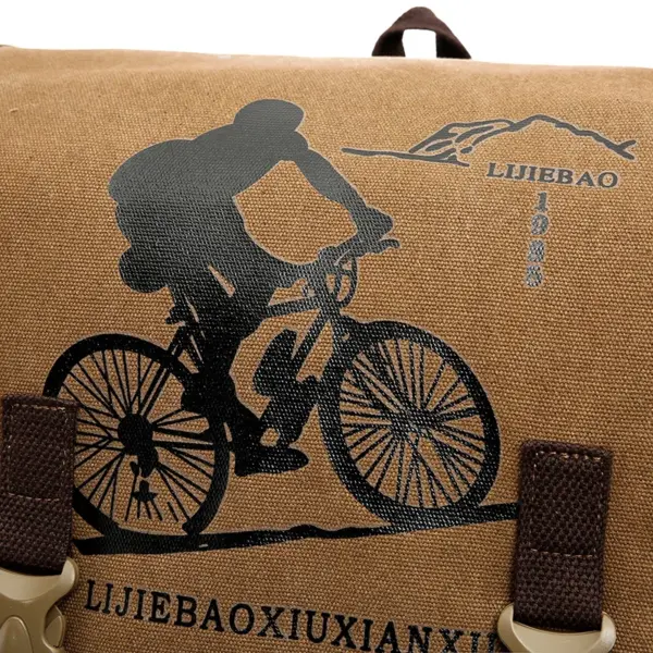 Outdoor riding hiking canvas bag - Image 10