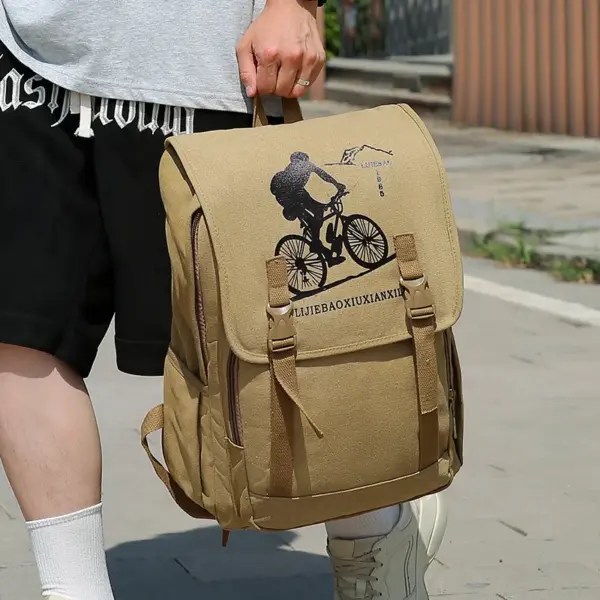 Outdoor riding hiking canvas bag - Image 4