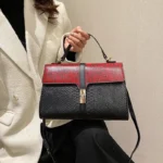 Snakeskin satchel leather designer bag - Image 9